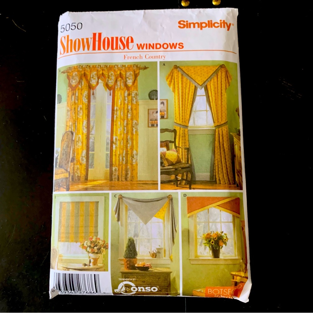 Simplicity ~ ShowHouse Windows ~ Pattern #5050 ~ "French Country" Style